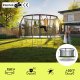 Trampolina ogrodowa Zipro Jump Pro Premium z siatką wewnętrzną 14FT 435cm + Butelka Termiczna 3