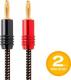 Kabel Monoprice Banan x2 - Banan x2 1.8m czarny 2