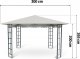 Plonos Beżowy pawilon ogrodowy 3x3m 4934 4