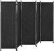 Shumee 5-panelowy parawan pokojowy 270 x 170 cm czarny NARNI 2