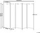 Shumee 5-panelowy parawan pokojowy 270 x 170 cm czarny NARNI 7