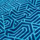 AquaWave Koc piknikowy AQUAWAVE 140x170cm ALADEEN geometric niebieski 2