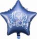 Party Deco Balon foliowy Happy Birthday, 40cm, granat 1