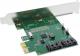 Kontroler InLine PCIe 2.0 x1 - 2x SATA 3 (76696C) 2