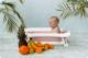 Ricokids Wanienka dla niemowląt z poduszką biało-różowa (RK-280) 12