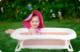 Ricokids Wanienka dla niemowląt z poduszką biało-różowa (RK-280) 13