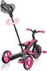 Globber Rowerek 4w1 trójkołowy / biegowy / wózek Explorer Trike Fuchsia 632-110-2 8