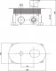 Bateria wannowa Cersanit Inverto podtynkowe złoty (S951-285) 3