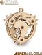 EcoWoodArt EWA Drewniane Puzzle 3D Mały Globus 3