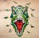 EcoWoodArt EWA Drewniane Puzzle 3D Klocki Układanka T-Rex 2