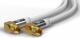 Kabel Goobay Antenowy (F) 1m biały (70481) 2