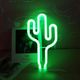 Lampa stołowa Aptel ZD79 LAMPA NEONOWA LED ŚCIENNA USB KAKTUS ZIELONA 5