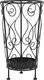 Elior Czarny metalowy stojak na parasole w stylu vintage - Selvis 1