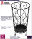 Elior Czarny metalowy stojak na parasole w stylu vintage - Selvis 2