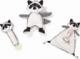 BabyOno BABY ONO 745-PRZYTULANKA DLA NIEMOWLĄT RACOON ROCKY 4