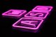 PREYON Neon ścienny WASD Purple Eye Bait (PBEB12GO) + Neon ścienny GAME ON Blue Eye Bait (PPEB28WD) 2