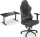 Biurko Endorfy Biurko Endorfy Atlas L Electric Czarne 150 cmx78 cm + Fotel Scrim BK czarny 1