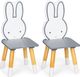 Ecotoys Stół stolik +2 krzesła meble dla dzieci zestaw 6