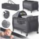 Ricokids Łóżeczko turystyczne + materac + torba 125 x 65 x 78 cm RK-242 antracyt 1