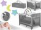 Ricokids Łóżeczko turystyczne + materac + torba 125x65x78cm RK-241 szare 8