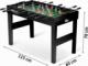 Neo-Sport Stół do gry w piłkarzyki, czarny 118x61x79 cm (NS-805) 2