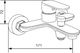 Mexen Mexen Milo R40 bateria wannowa z zestawem prysznicowym, chrom - 7133R40-00 2