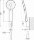 Mexen Mexen Milo R40 bateria wannowa z zestawem prysznicowym, chrom - 7133R40-00 3