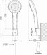 Mexen Mexen Sabre R05 bateria wannowa z zestawem prysznicowym, chrom - 7213R05-00 3