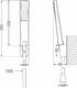 Mexen Mexen Caro R72 bateria wannowa z zestawem prysznicowym, chrom - 74663R72-00 3