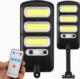 Kinkiet LTC Lampa solarna LTC 3 x LED COB 24 W, 1800 lm, czujnik ruchu i zmierzchu, akumulator 1800 mAh, pilot. 2