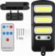 Kinkiet LTC Lampa solarna LTC 3 x LED COB 24 W, 1800 lm, czujnik ruchu i zmierzchu, akumulator 1800 mAh, pilot. 7