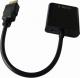 Adapter AV Gembird HDMI - D-Sub (VGA) + Jack 3.5mm czarny (A-HDMI-VGA-03) 2