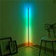 Mozos Mozos Stelaż do biurka czarny z elektryczną regulacją wysokości EDF-PRO-BK + Lampa podłogowa narożna LC-RGB LED biała 19