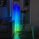 Mozos Mozos Stelaż do biurka czarny z elektryczną regulacją wysokości EDF-PRO-BK + Lampa podłogowa narożna LC-RGB LED biała 37