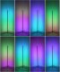 Mozos Mozos Stelaż do biurka czarny z elektryczną regulacją wysokości EDF-PRO-BK + Lampa podłogowa narożna LC-RGB LED biała 38