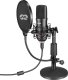 Mikrofon Mozos Mikrofon Mozos USB MKIT-900PRO Gamer + Ramię statyw mikrofonowy czarny 80 cm SB41 2