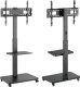 Mozos Mozos MSTV mobilny stojak tv stand do telewizora + RCH-1-WH organizer na piloty biały 2