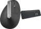 Mysz Logitech MX Vertical Ergonomic (910-005448) + MX Keys S Bezprzewodowa Graphite US (920-011587) 45