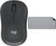 Mysz Logitech M240 Silent czarna (910-007119) + Studio Series - MID GREY (956-000052) 1