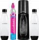 Saturator Sodastream Terra + 2 butelki + gaz Czarny + syrop Pepsi Zero, Mirinda 2
