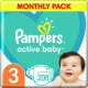 Pampers Pieluchy Active Baby 3, 6-10 kg, 208 szt. x2 5
