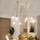 Lampa wisząca Aptel ŻYRANDOL LAMPA SUFITOWA PAJĄK 6 PUNKTÓW E27 kolorowy ZD74L 5