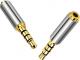 Adapter AV Mozos Jack 2.5mm - Jack 3.5mm srebrny (MA3525) 1