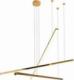 Lampa wisząca MAXlight Kaskada LAMPA wisząca TRIO P0426D Maxlight nowoczesny zwis LED 36W 3000K listwy złote 1