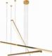Lampa wisząca MAXlight Kaskada LAMPA wisząca TRIO P0426D Maxlight nowoczesny zwis LED 36W 3000K listwy złote 2