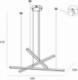 Lampa wisząca MAXlight Kaskada LAMPA wisząca TRIO P0426D Maxlight nowoczesny zwis LED 36W 3000K listwy złote 6