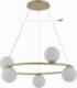 Lampa wisząca Sigma Lampa modernistyczna GAMA KOŁO 5-punktowa złoty 4