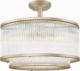 Lampa wisząca Zumaline Klasyczna LAMPA sufitowa SERGIO C0528-05H-V6AC Zumaline szklana OPRAWA plafoniera okrągła złota 1