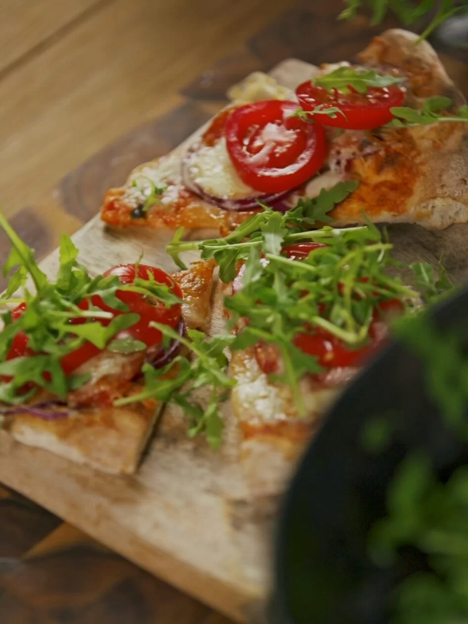 gotowa pizza z frytkownicy beztłuszczowej
