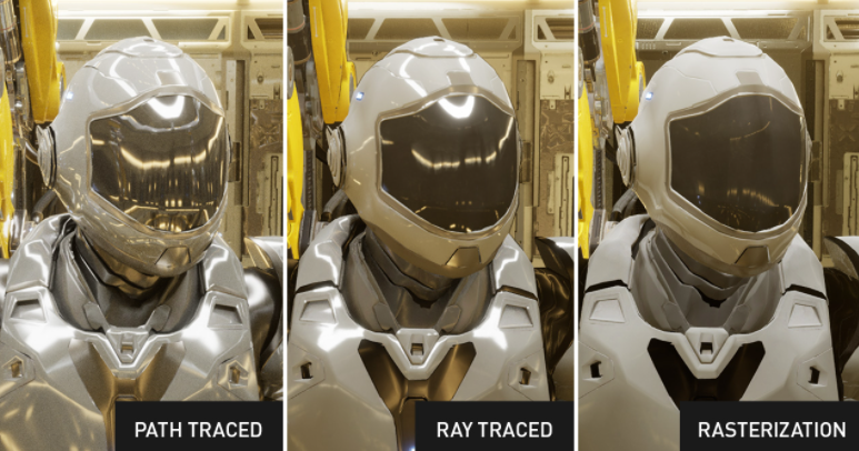 path tracing ray tracing porownanie
